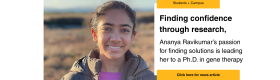 Banner for 'Finding confidence through research' Newsroom article