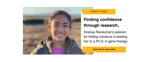 Banner for 'Finding confidence through research' Newsroom article