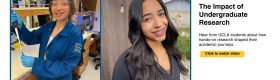 Banner for UCLA Impact of Undergraduate Research video