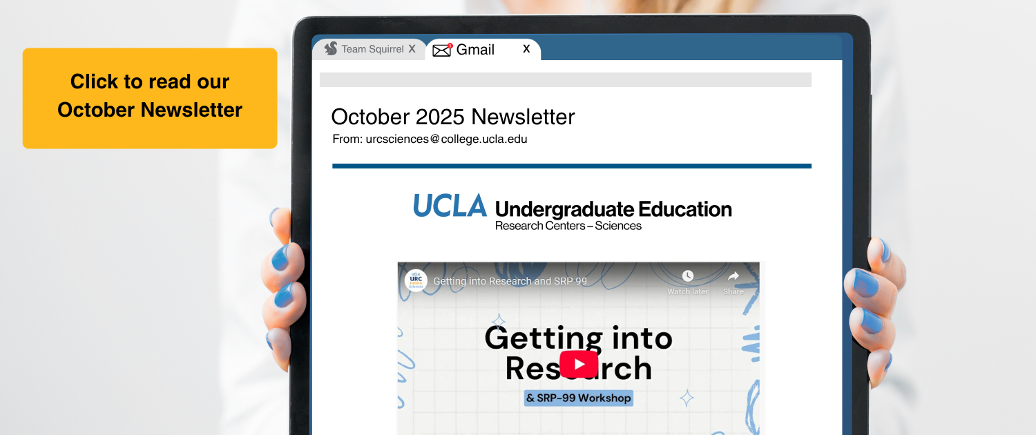 Banner for 'URC-Sciences October 2025 Newsletter'
